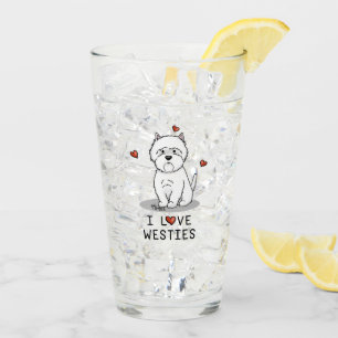 Copo De Pint Eu Amo Westies - West Highland White Terriers Cujo