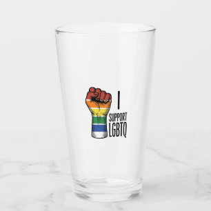 Copo De Pint Eu Apoio Camisa de Punho Orgulho Vintage LGBTQ Des