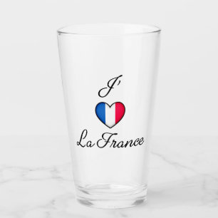 Copo De Pint "Eu coração a França" Orgulho francês "J'adore