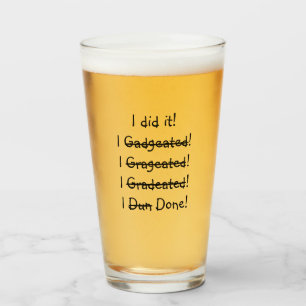 Copo De Pint Eu fiz isso Engraçado Formando Nome Cerveja
