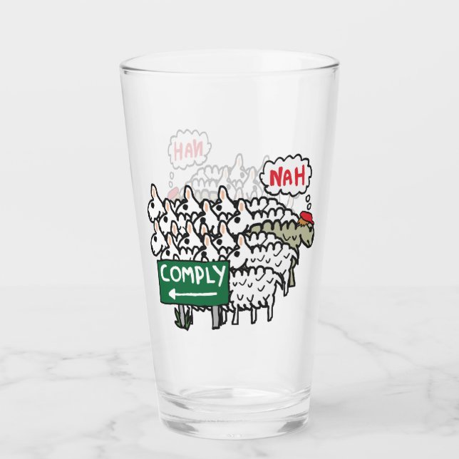 Copo De Pint Eu Não Cumprimento (Frente)