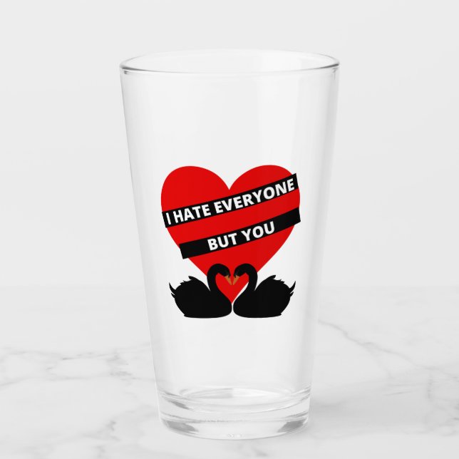 Copo De Pint Eu Odeio Todos, Mas Você É Negro (Frente)