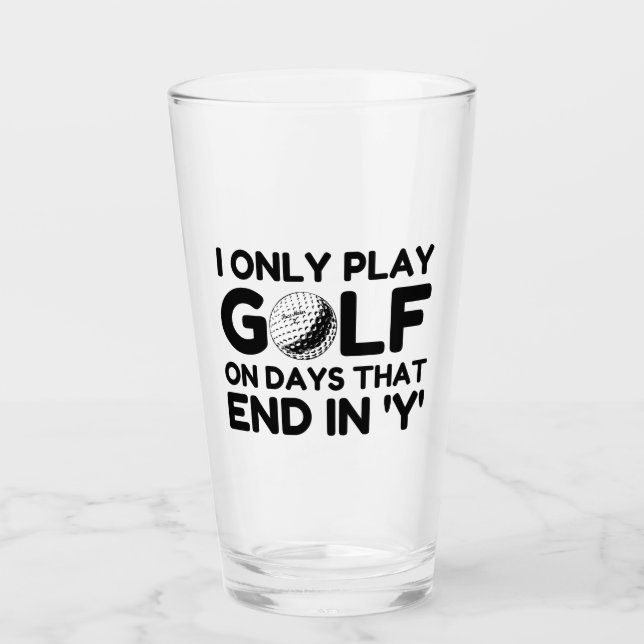 Copo De Pint Eu Só Jogo Golfe (Frente)