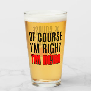Copo De Pint Eu sou direito mim sou avô de Deda Checo
