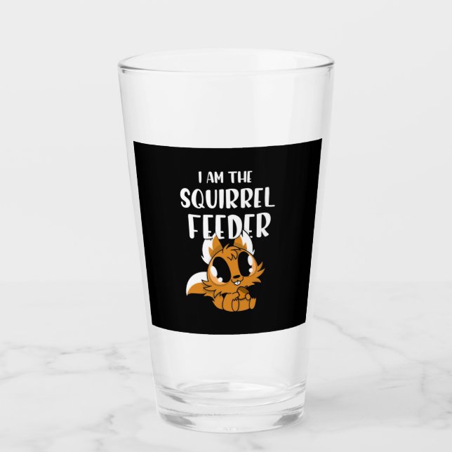 Copo De Pint Eu Sou O Alimentador De Esquilo (Frente)