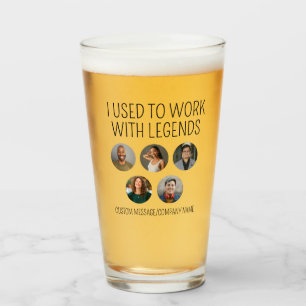 Copo De Pint Eu Trabalhava Com Legendas 5 Beer Fotográfica Cola