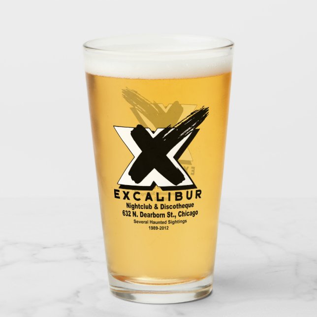 Copo De Pint Excalibur Nightclub & Discovery (1989-2012) (Frente (Preenchido))