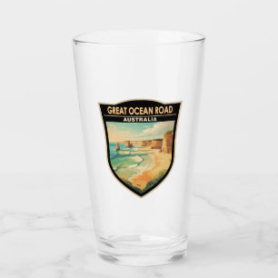 Copo De Pint Excelente Ocean Road Austrália Viagem Art Vintage