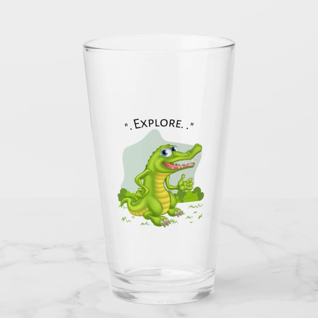 Copo De Pint explorador de crocodilo (Frente)