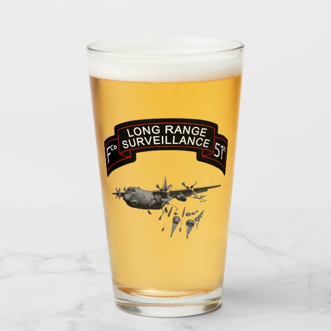 Copo De Pint F Co 51 Inf LRSC Beer Pint Glass (Frente (Preenchido))