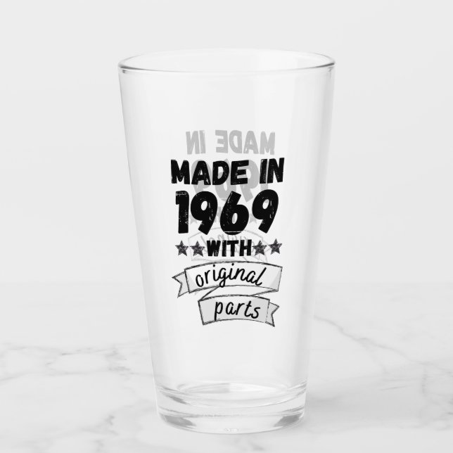 Copo De Pint fabricado em 1969 com peças originais, (Frente)