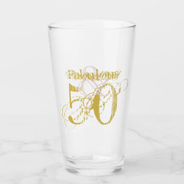 Copo De Pint Fabuloso e 50 Noivado Dourado Elegante Confetti Ro