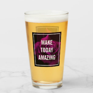 Copo De Pint Faça o rosa hoje de surpresa do roxo inspirado