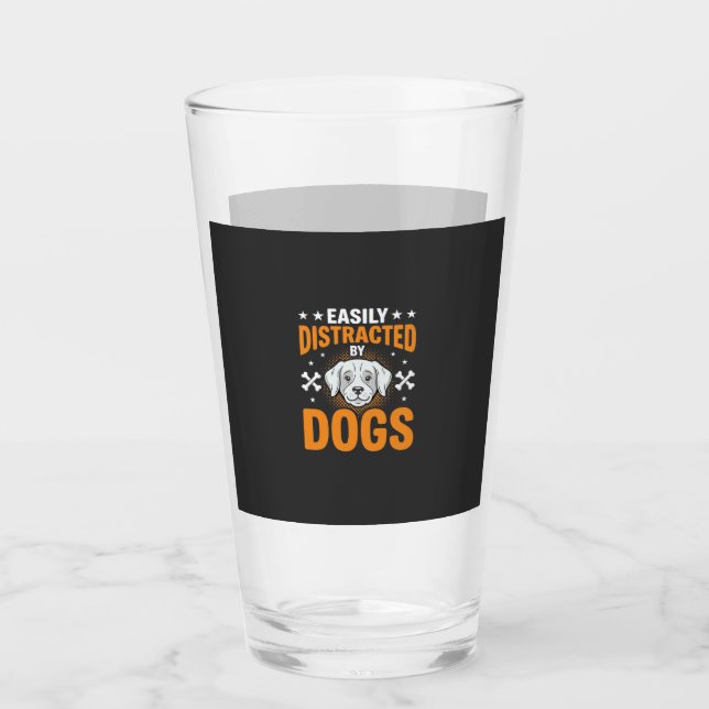 Copo De Pint Facilmente Distraído Por Cães (Frente)