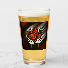 COPO DE PINT FAIXAS LARANJAS E PRETAS