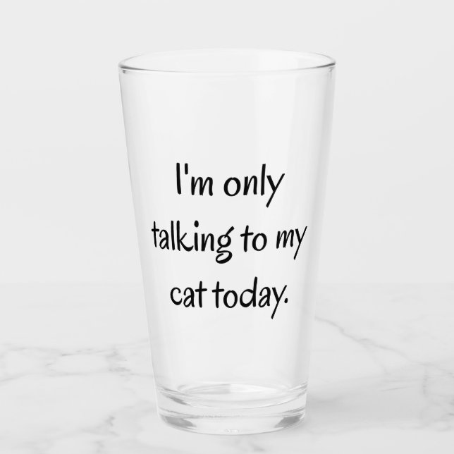Copo De Pint Falando com o meu gato (Frente)