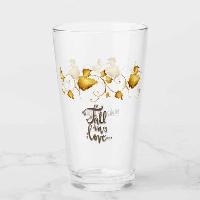 Copo De Pint Fall in Love Autumn Wedding (Frente)
