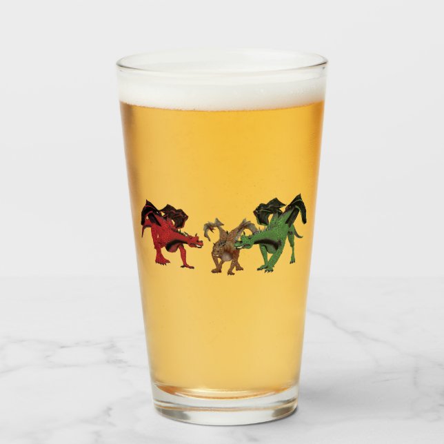 Copo De Pint Família Dragon (Frente (Preenchido))