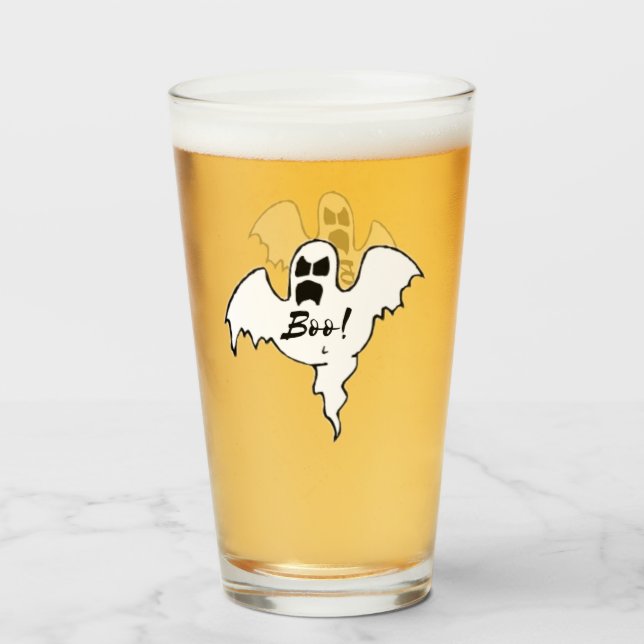 Copo De Pint Fantasma Boo (Frente (Preenchido))