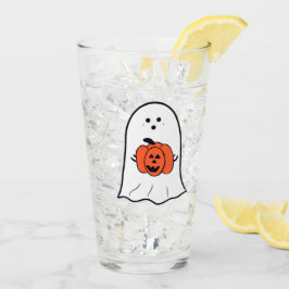 Copo De Pint Fantasma com Jack-o-Lanterna