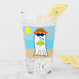 Copo De Pint Fantasma de Verão Spooky na Praia