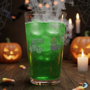 Copo De Pint Fantasma e Abóbora do Halloween Roxo
