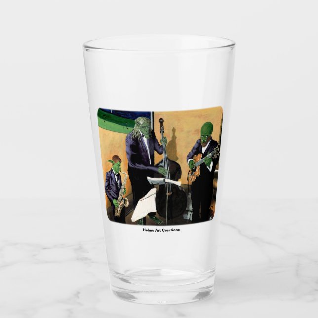 Copo De Pint Fantasy Jazz Blues Musicians Music Art Cup (Frente)