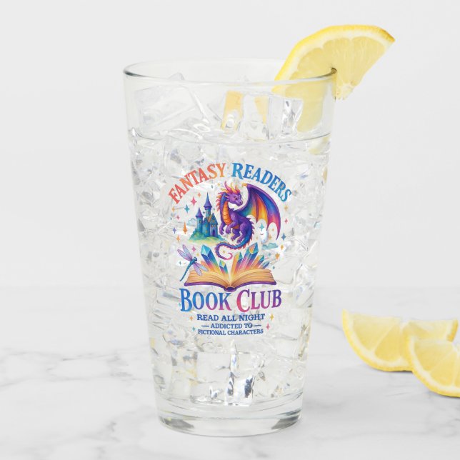 Copo De Pint Fantasy Readers Book Club... (Gelo traseiro)