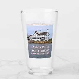 Copo De Pint Farol de Bass River, Massachusetts Pint Glass