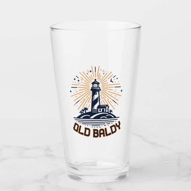 Copo De Pint Farol Old Baldy ao Nascer do Sol (Frente)