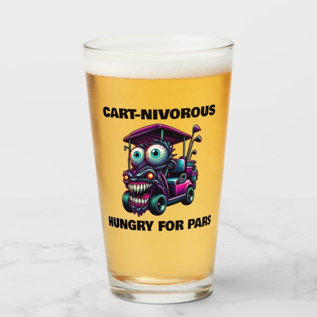 Copo De Pint Fãs de esportes dotados de bonitos monstros de gol (Frente (Preenchido))