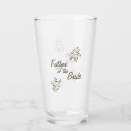 Copo De Pint Father of the Bride Glass