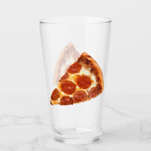 Copo De Pint Fatia de pizza de pepperoni clássica da SlipperyJo