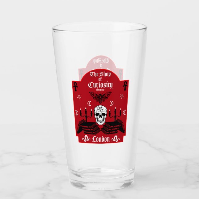Copo De Pint Feiticeira Gótica Punk Halloween (Frente)