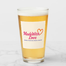 Copo De Pint Feito Com Vidro De Bebendo De Amor