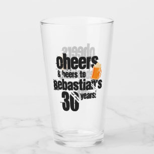 Copo De Pint Felicidades e Cervejas Personalizadas Aniversário