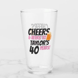 Copo De Pint Felicidades e Cervejas Personalizadas Aniversário