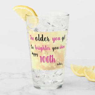 Copo De Pint Feliz 100º Aniversário personalizado, adicionar