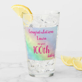 Copo De Pint Feliz 100º aniversário, personalizado e bonito