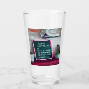 Copo De Pint Feliz aniversário! Engraçado Problema do Naughn