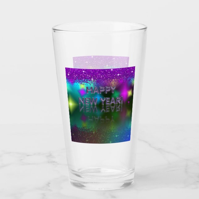 Copo De Pint Feliz ano novo! Reflexão (Frente)