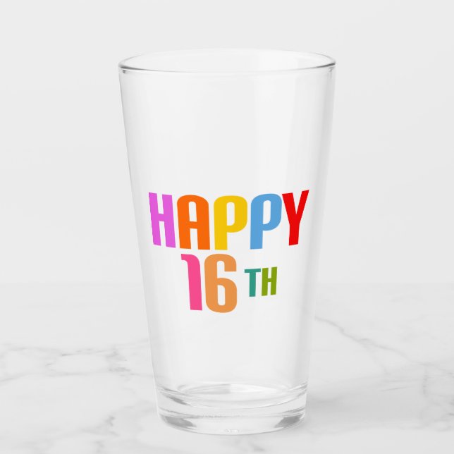 Copo De Pint Feliz dia 16 (Frente)