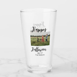 Copo De Pint Feliz Dia das Bruxas adiciona o nome da família a