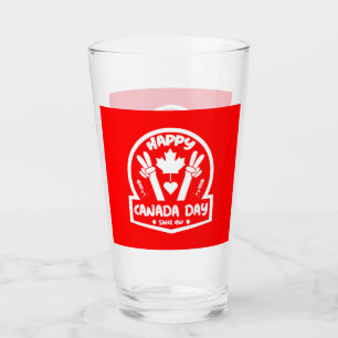 Copo De Pint Feliz Dia do Canadá 1 de julho