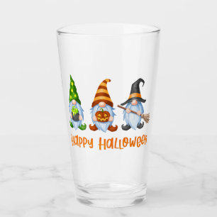 Copo De Pint Feliz Halloween Gnomos de Cores de Água
