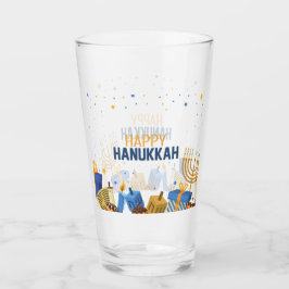Copo De Pint Feliz Hanukkah entrando
