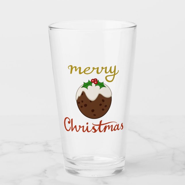 Copo De Pint Feliz Natal+Design Pudim (Frente)