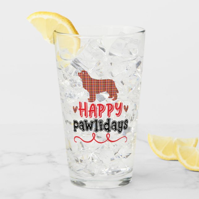 Copo De Pint Feliz Natal | Palavras Engraçadas (Gelo frontal)