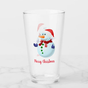 Copo De Pint Feliz Natal Snowman 2