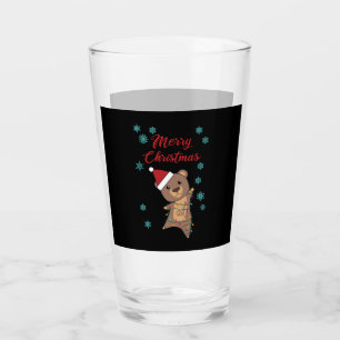 Copo De Pint Feliz Ursinho de Urso de Natal